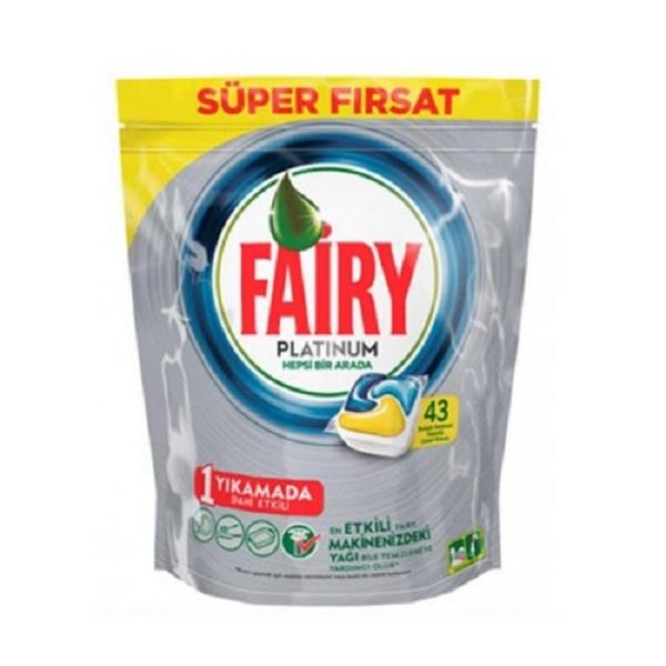 قرص ماشین ظرفشویی فیری مدل پلاتینیوم بسته 43 عددی Fairy Platinum Original DishWasher Tablets 43 Tablets